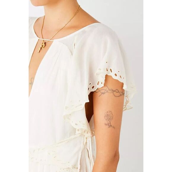 Free People Ivory Eyelet Sahara Romper - Picture 4 of 13